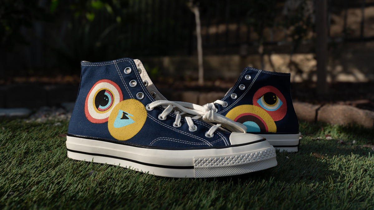 Hand-painted sneakers by Ivo Spirov